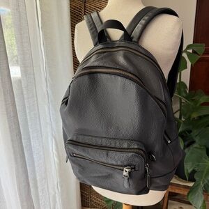 Coach Pebbled Leather Backpack‎ – Blue/Grey – OS